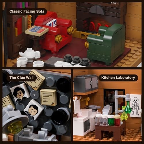 PopMarket - Sherlock Holmes 221B Baker Street Building Blocks Set - COLLECTIBLES - Multicolor