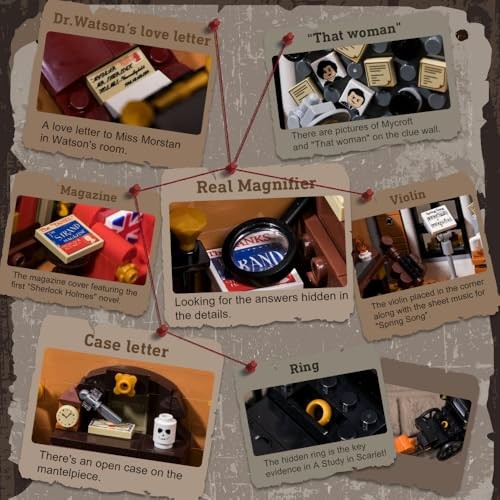 PopMarket - Sherlock Holmes 221B Baker Street Building Blocks Set - COLLECTIBLES - Multicolor
