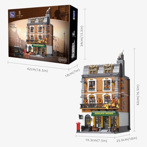 PopMarket - Sherlock Holmes 221B Baker Street Building Blocks Set - COLLECTIBLES - Multicolor