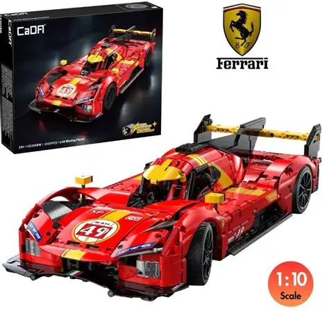 CaDA C63008W – Voiture de course WEC 499P « Blazing Flame » (1/10)