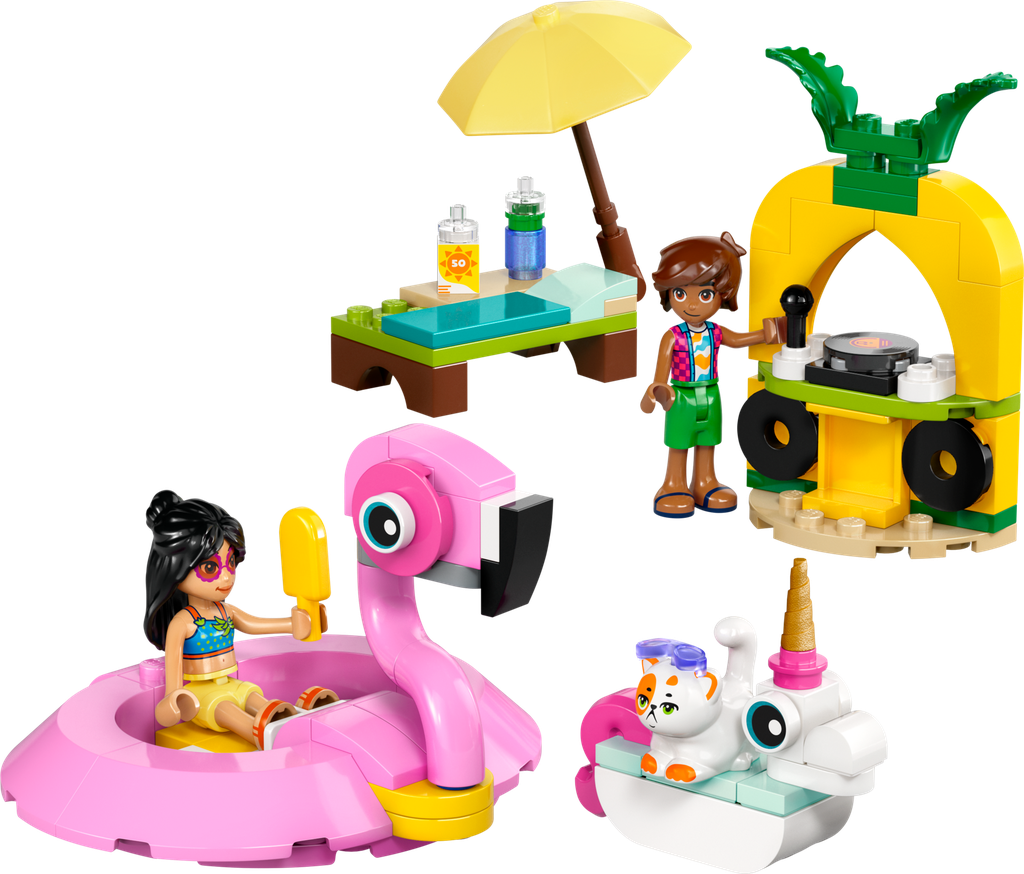 LEGO Friends 42658 – Fête dans la piscine avec les bouées licorne et flamant rose