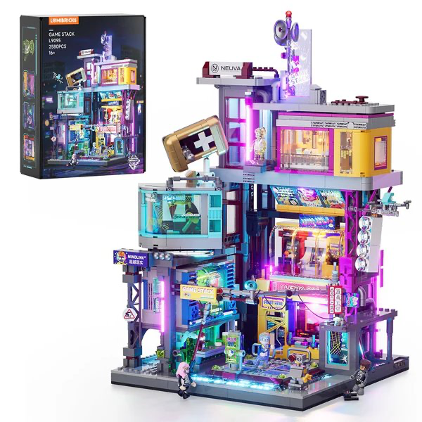 [17005] Lumibricks Cyberpunk Neoncity 17005 – Game Stack (salle d'arcade)