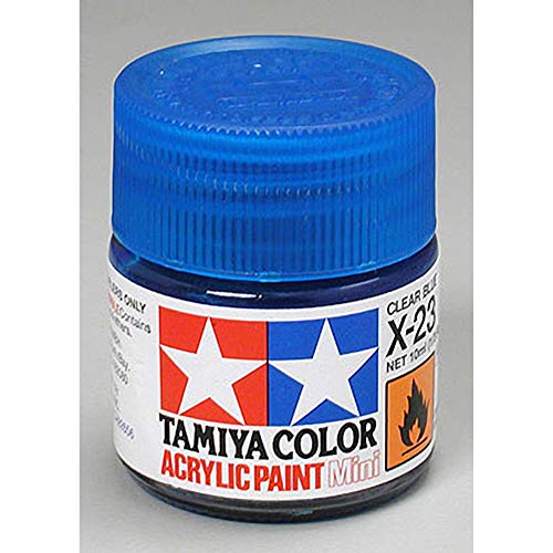 Tamiya X-23 Bleu transparent – peinture acrylique 10 ml