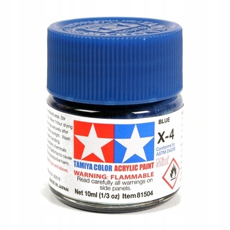 Tamiya X-4 Bleu brillant – peinture acrylique 10 ml