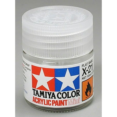 Tamiya Acrylic Mini X-21 Flat Base 10mL Paint 81521