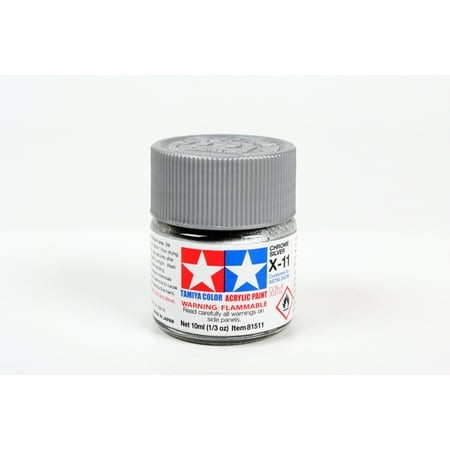 Tamiya X-11 Chrome argent – peinture acrylique 10 ml