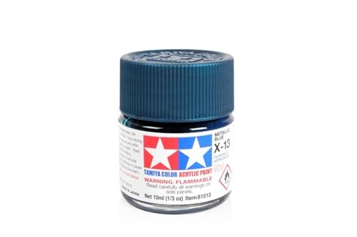[X13] Tamiya Acrylic Mini X-13 Metallic Blue 10mL Paint 81513