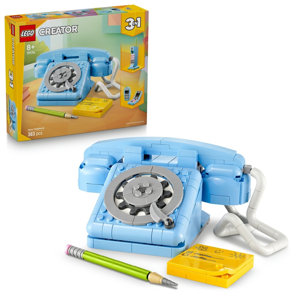 [31174] LEGO Creator 3-en-1 31174 – Le téléphone rétro
