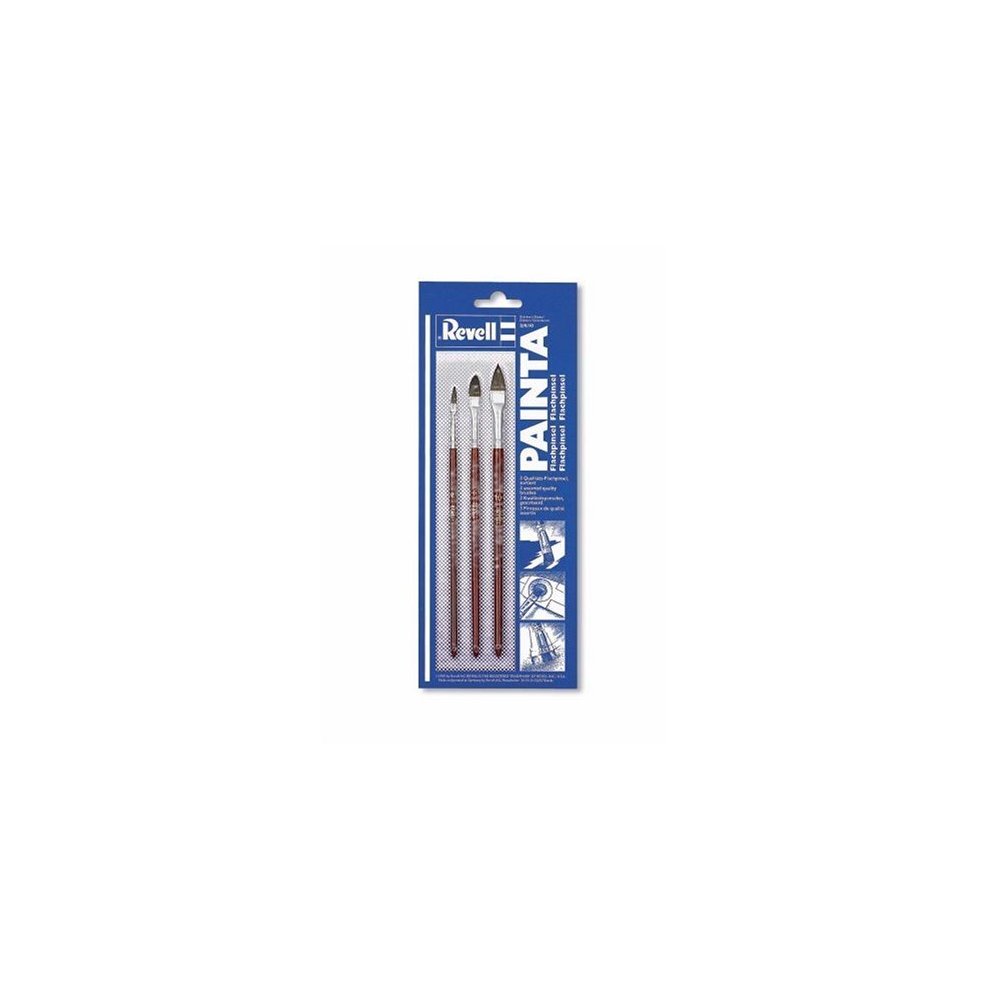 Revell Painta Standard – set de 3 pinceaux plats