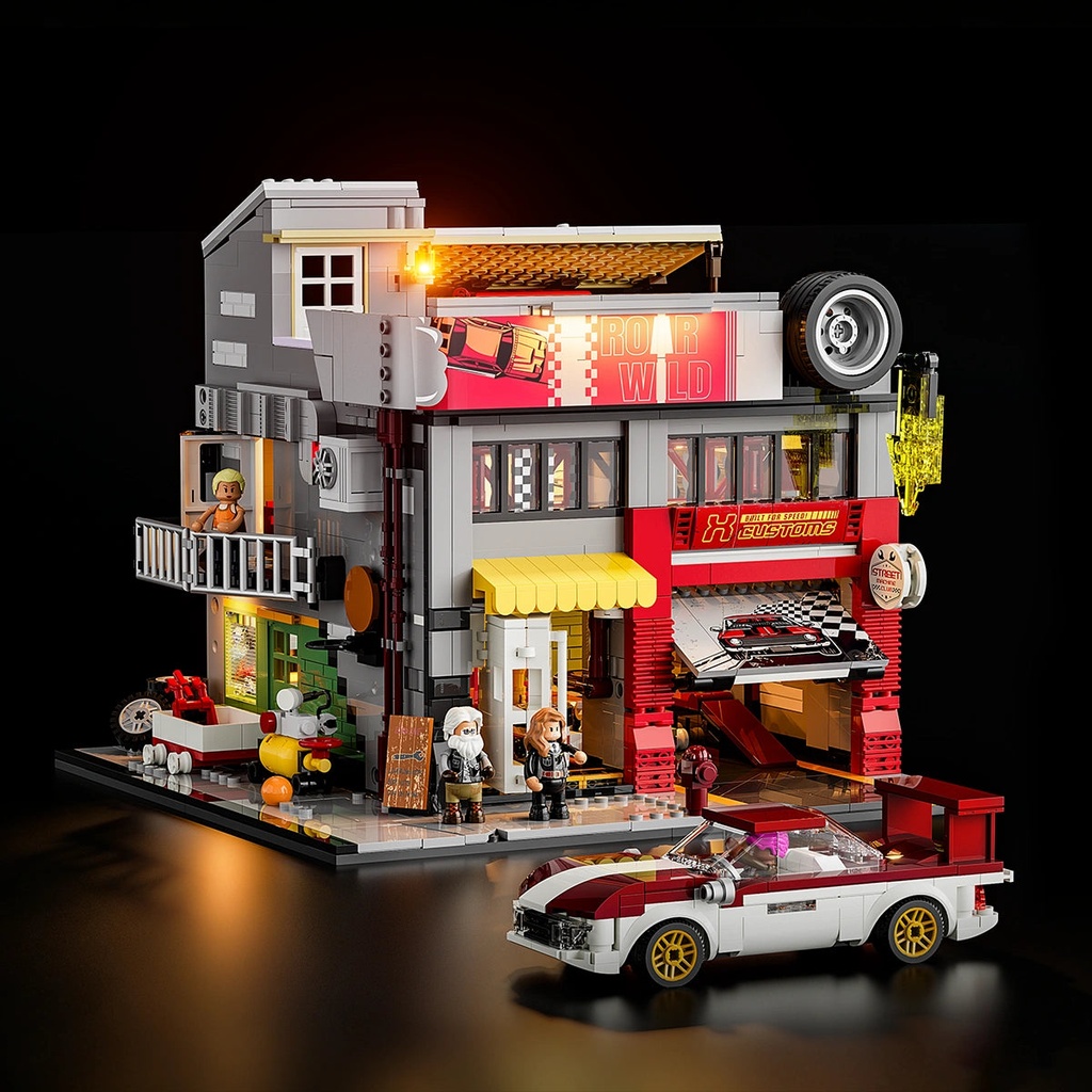 Lumibricks Street Fusion 19007 Street Mod Garage