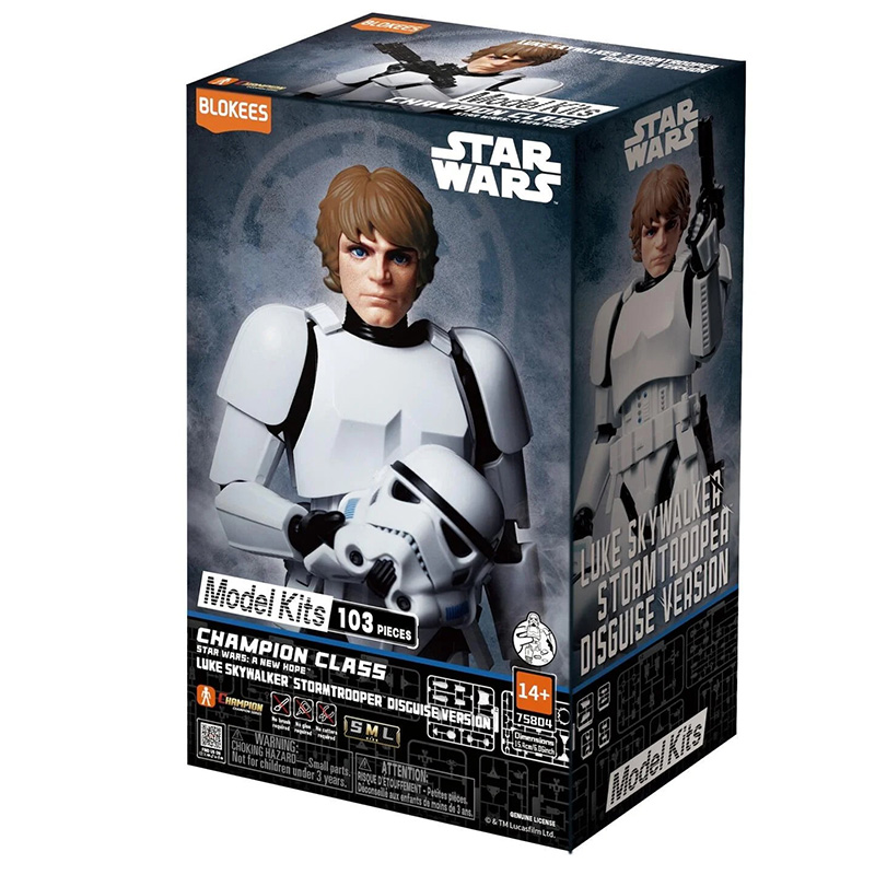 [BLK75804] Figurine à assembler Blokees Star Wars Champion Class – Luke Skywalker (déguisement de Stormtrooper)