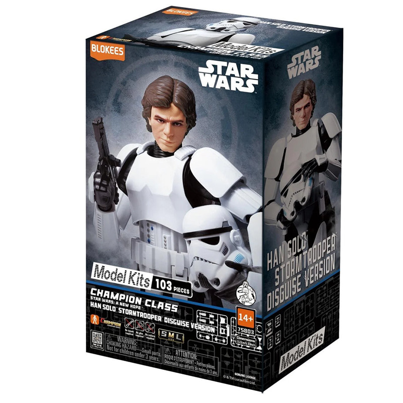 [BLK75803] Figurine à assembler Blokees Star Wars Champion Class – Han Solo (déguisement de Stormtrooper)