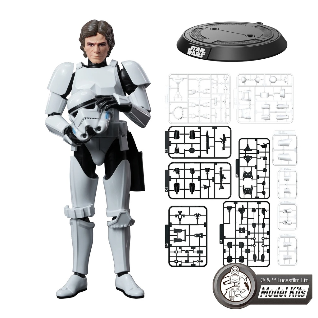 [BLK75803] Figurine à assembler Blokees Star Wars Champion Class – Han Solo (déguisement de Stormtrooper)