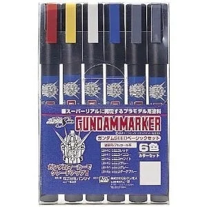 [166734] Marqueurs Gundam Marker GMS-109 – set Gundam SEED (6 marqueurs)