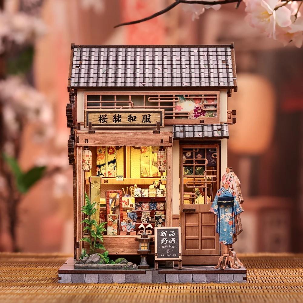 [255507] Book nook Cutebee Boutique de kimonos Sakura, 235 pièces, éclairage LED (255507)