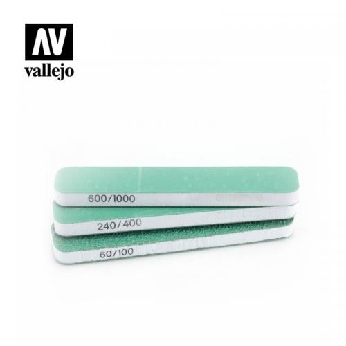 Vallejo ponceuse à double grain 90x19x6 mm (x3)