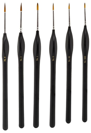 Modelcraft Fine Quality Synthetic Paint Brush Set, 6 Piece